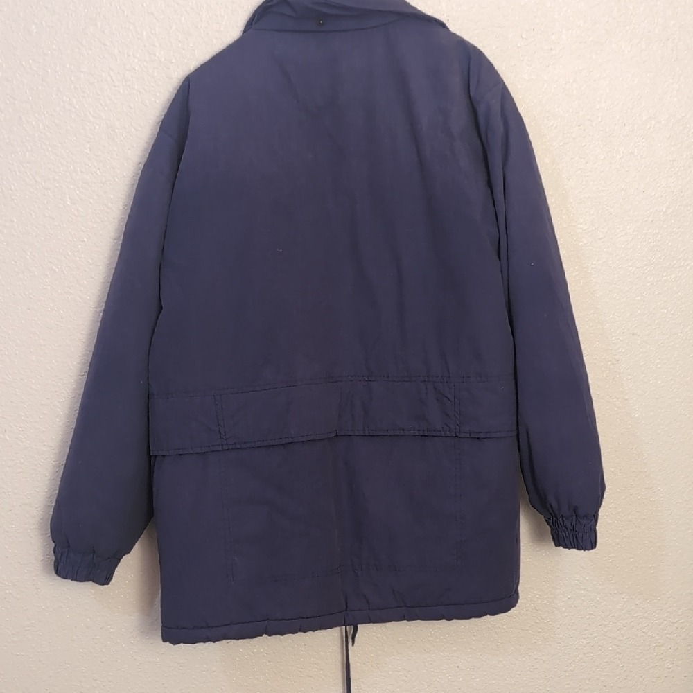 Blue Military-Style Puffer Jacket - Picture 5 of 5